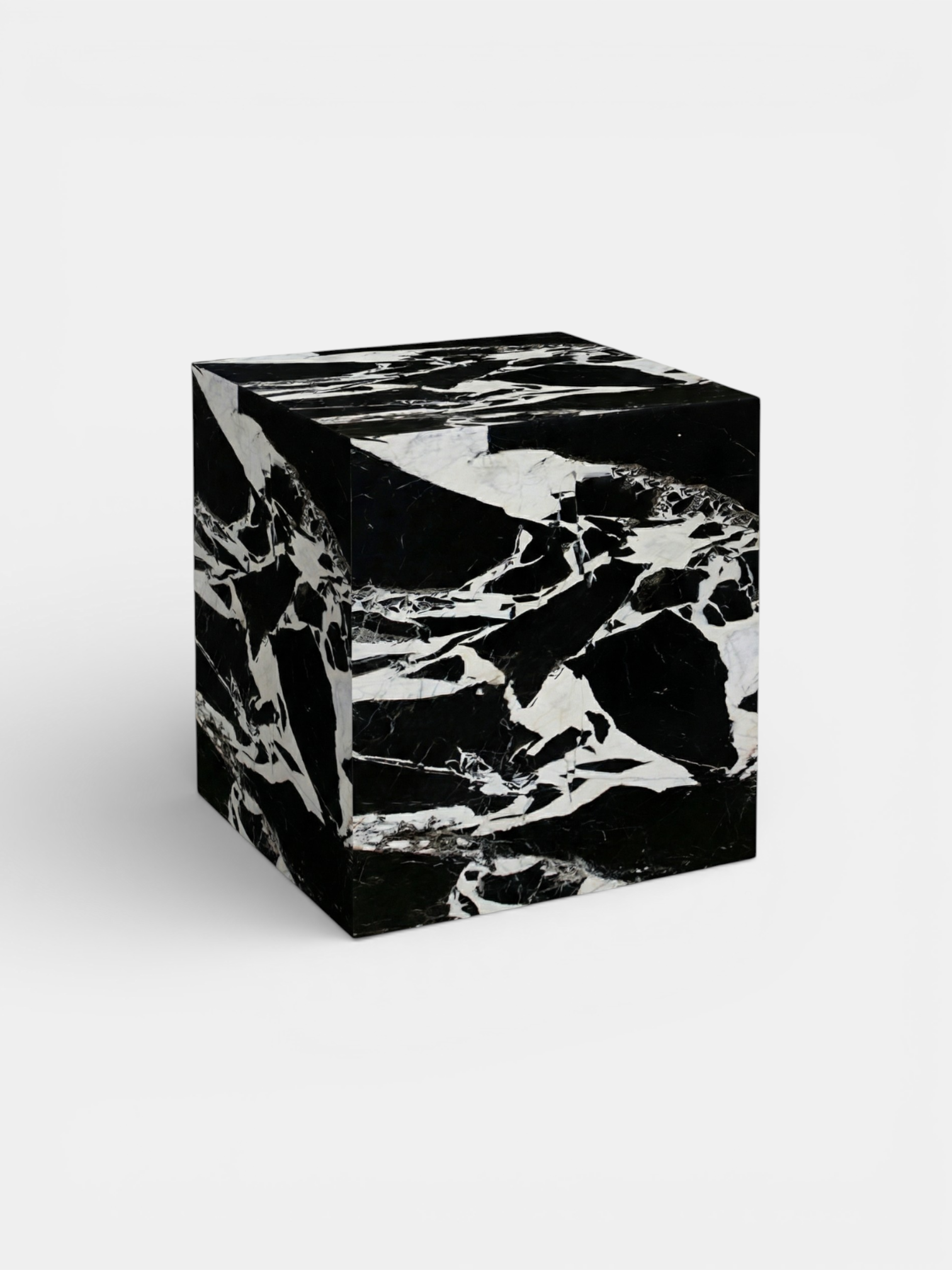 Grand Antique Marble Cube