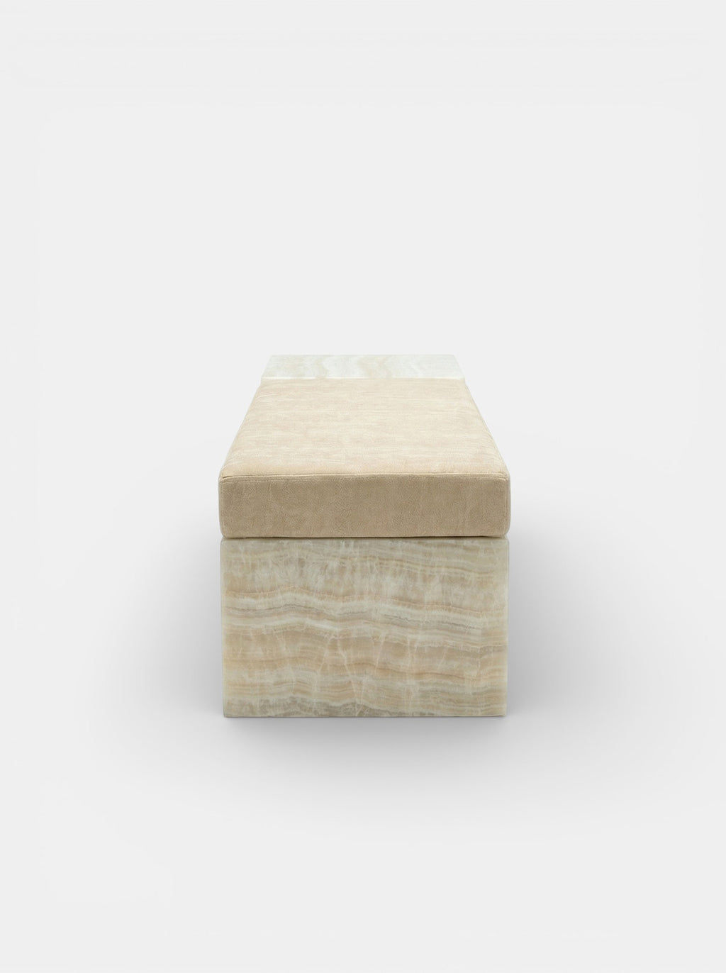 Meryl Bench Ivory Onyx Mohair