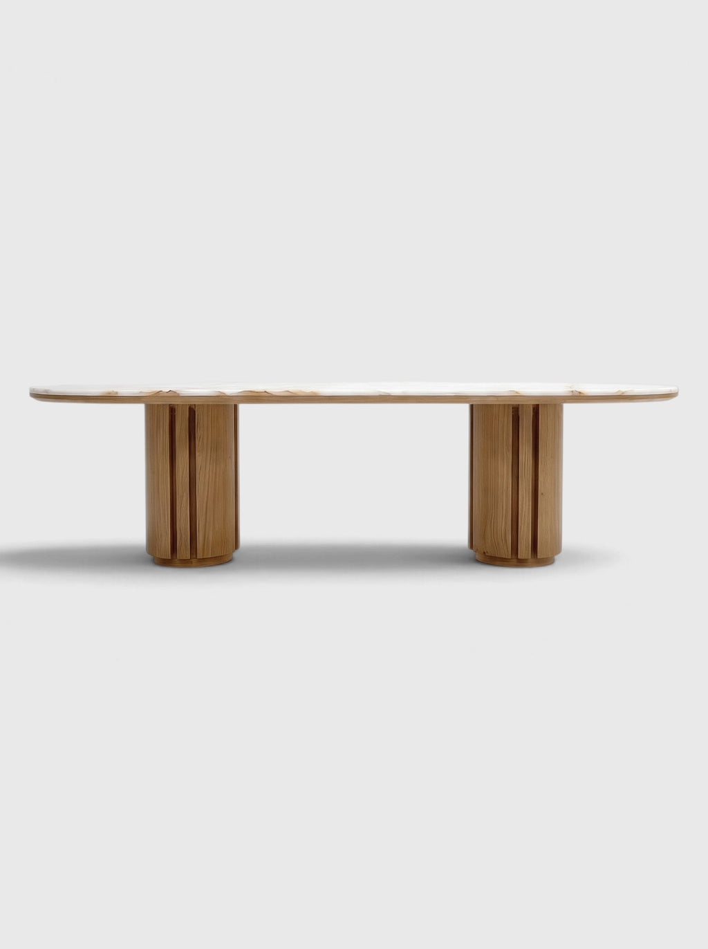 Mira Oak And Shell Onyx Dining Table