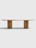 Mira Oak And Shell Onyx Dining Table