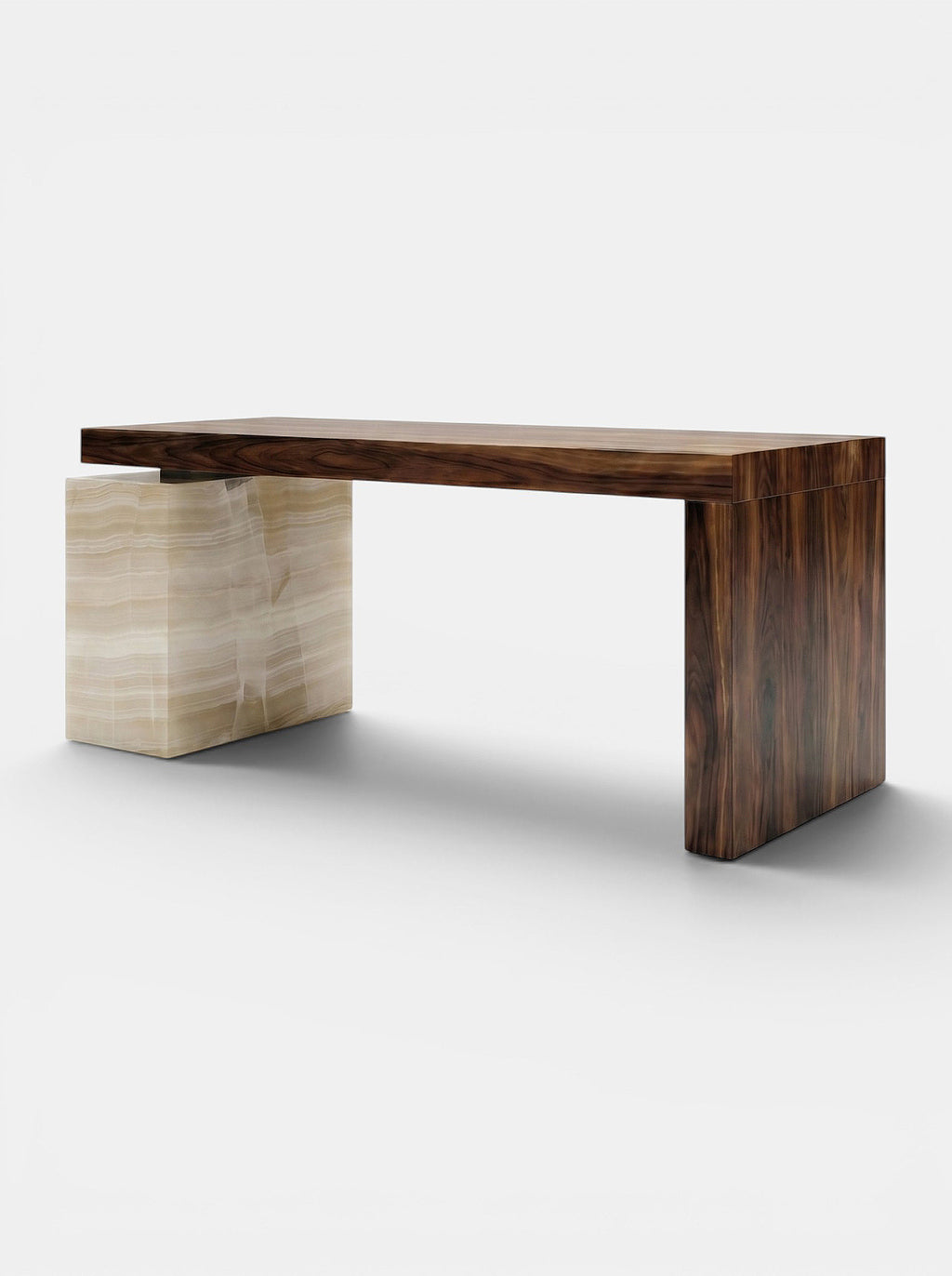 Nina Wood And Ivory Onyx Desk