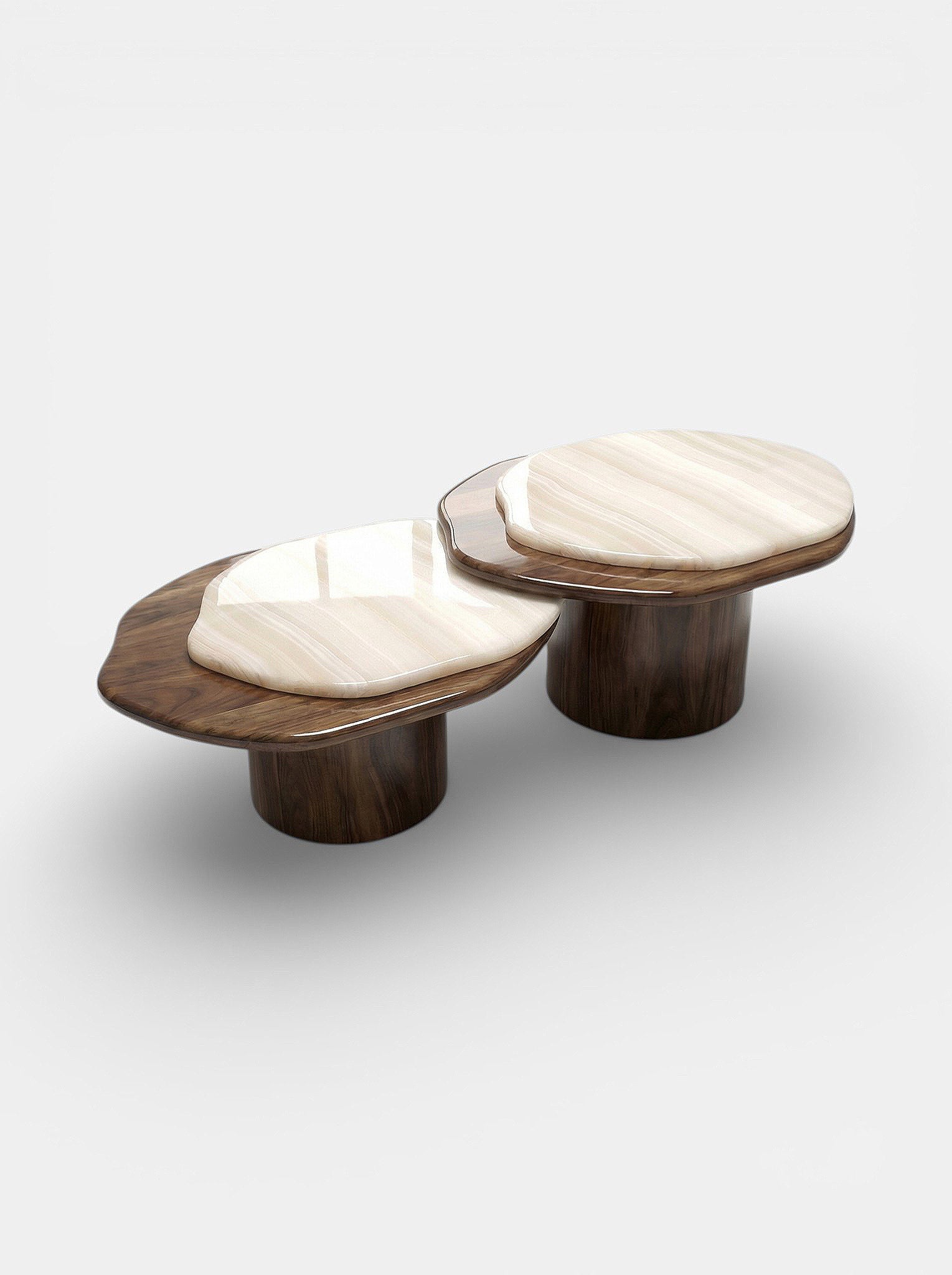 MARBERA Designer Onyx Coffee Table Nuga | Italian Made