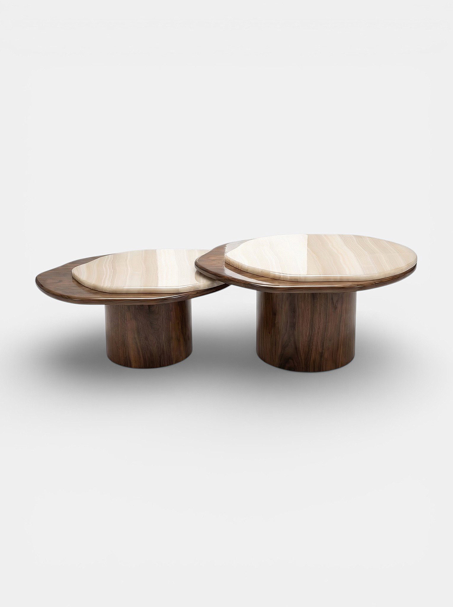 MARBERA Designer Onyx Coffee Table Nuga | Italian Made