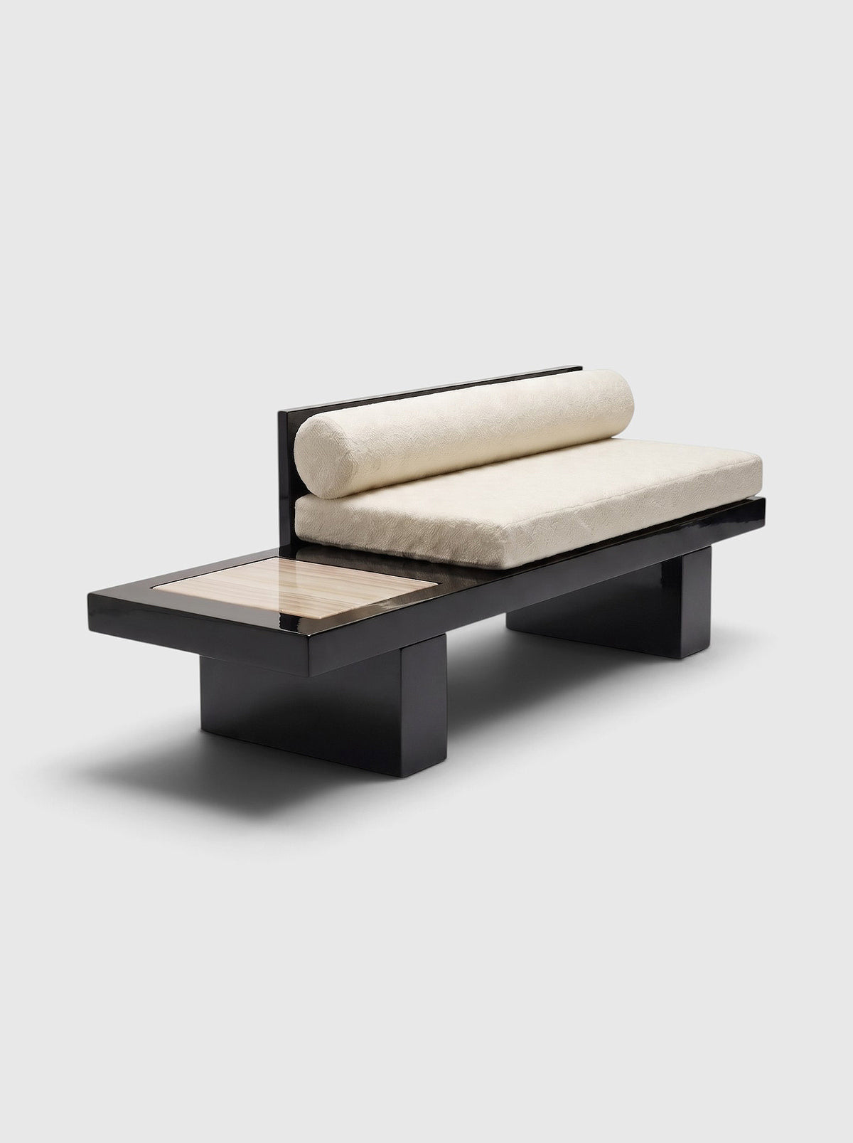 Phoebe Black And Ivory Onyx Bench