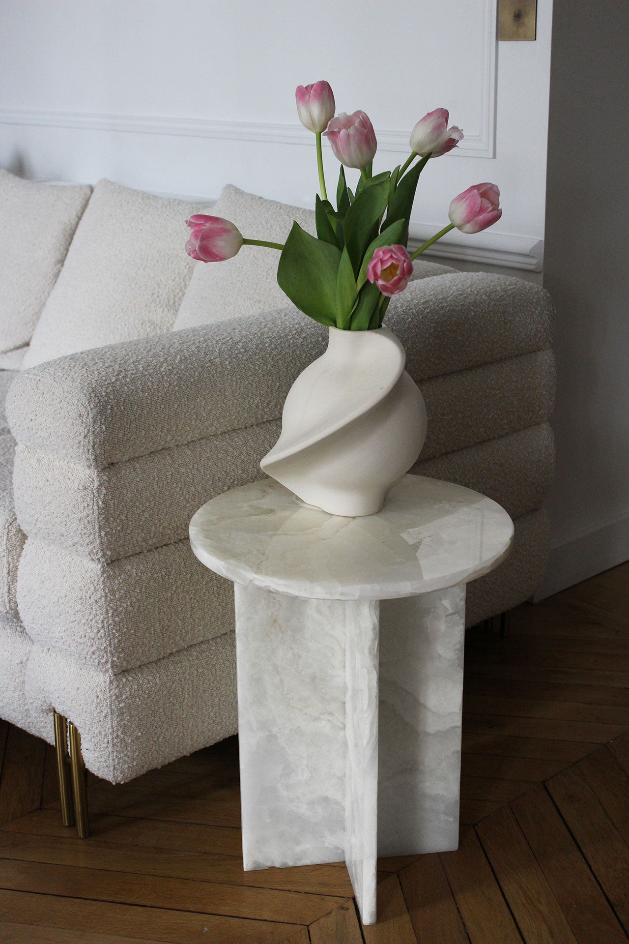 Rosie White Onyx Table