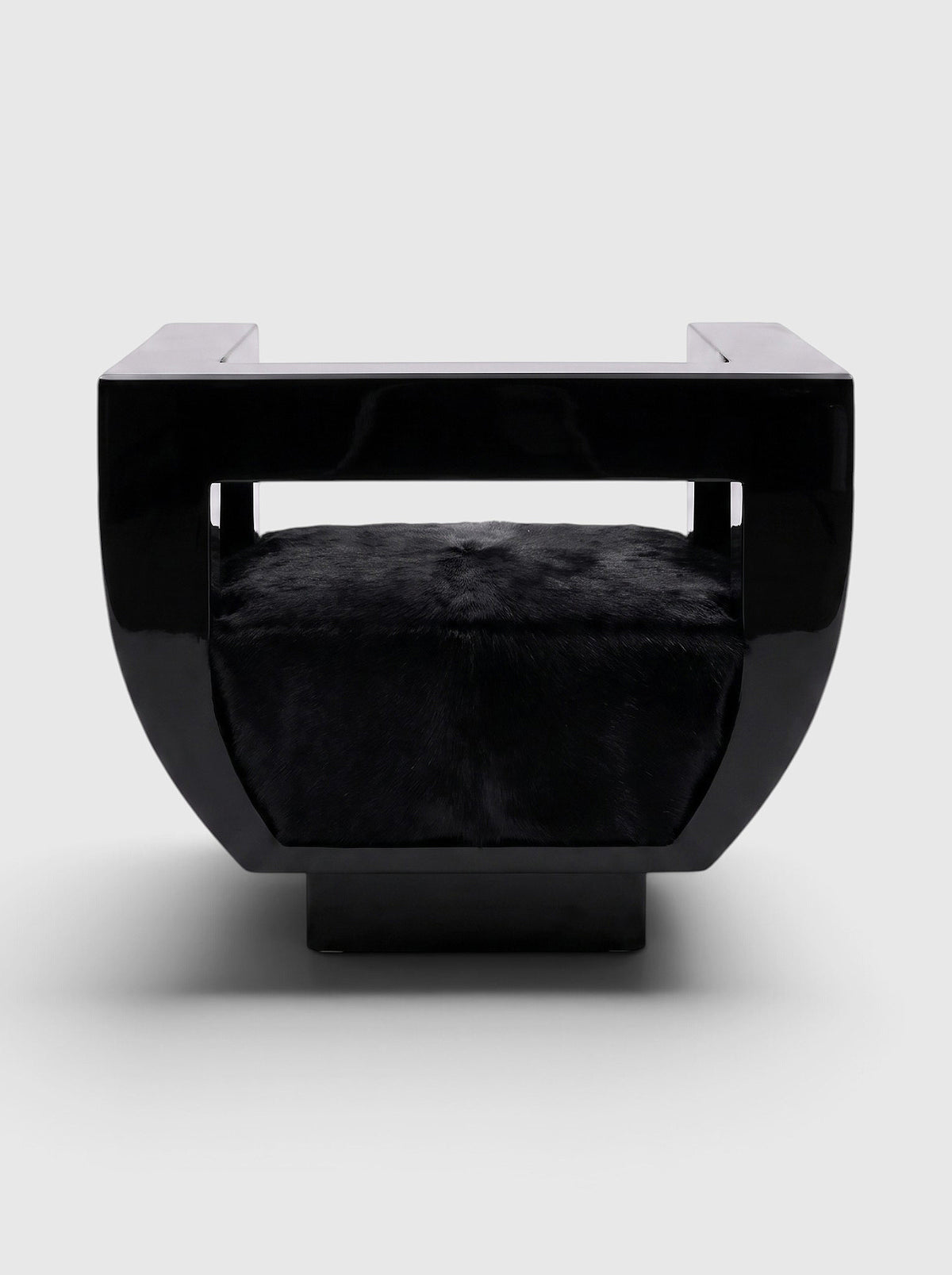 Sora Black Lacquered Wood Chair