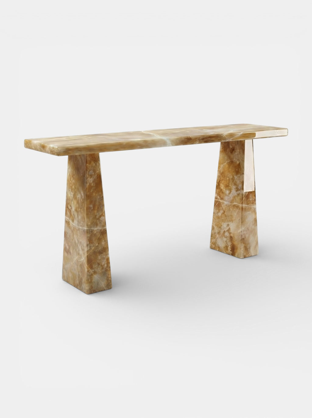 MARBERA Uma Honey Onyx Console Handmade Italian Design