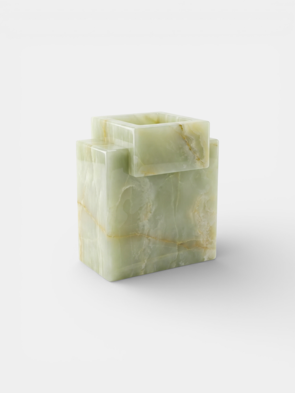 Green Onyx Gaia Vase