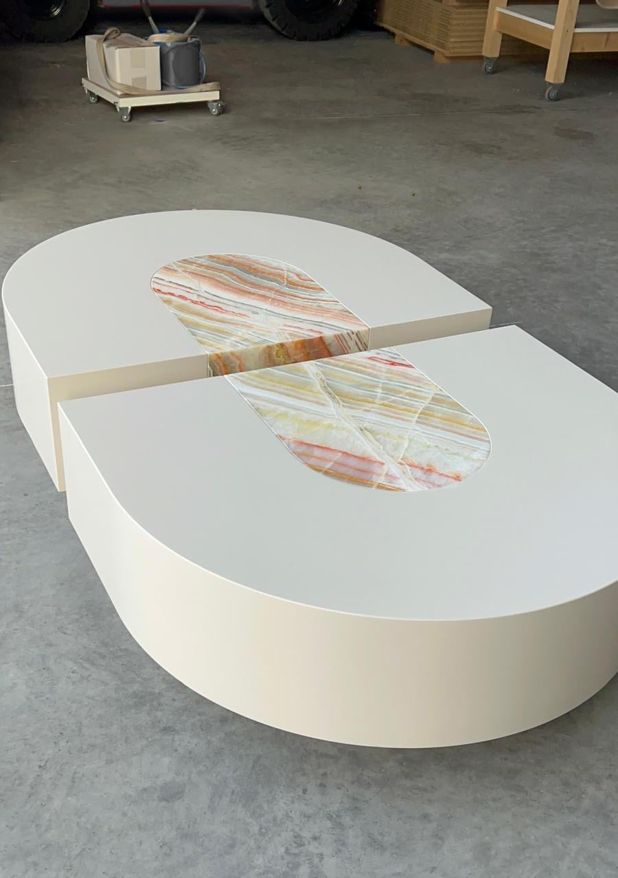 Baci Capsule Rainbow Onyx Coffee Table